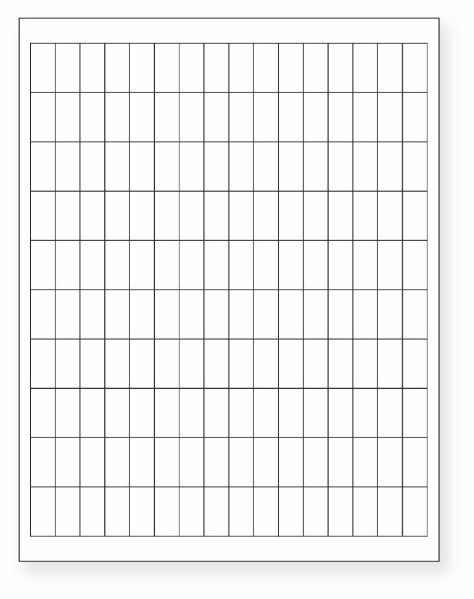 8-1/2 x 11" White Laser Label, 160 Labels per Sheet Measuring 0.5" x 1". SKU: 182W