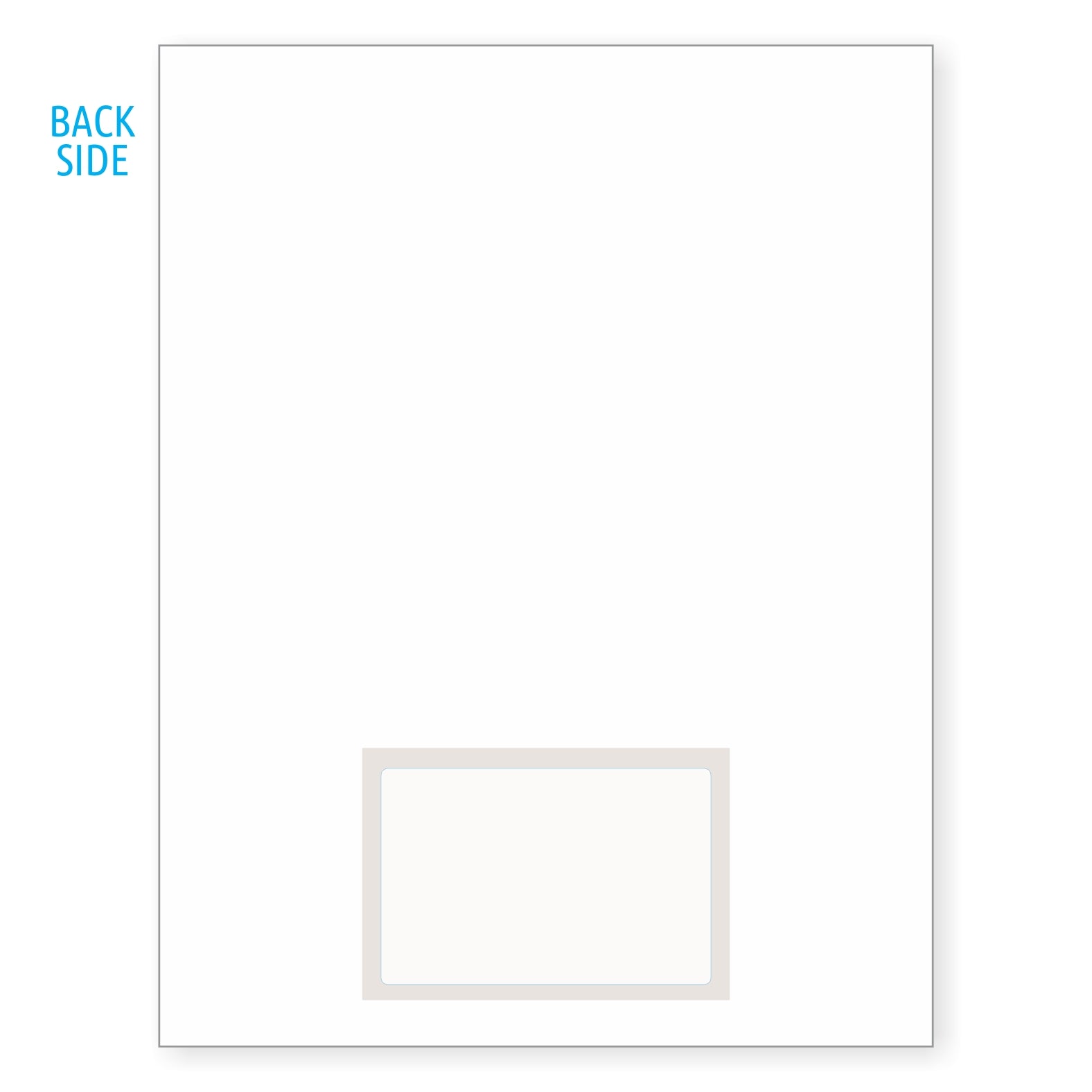 MagNot Repositionable Integrated Card Form, with one 5 mil polyester card at the bottom. SKU: IF1070