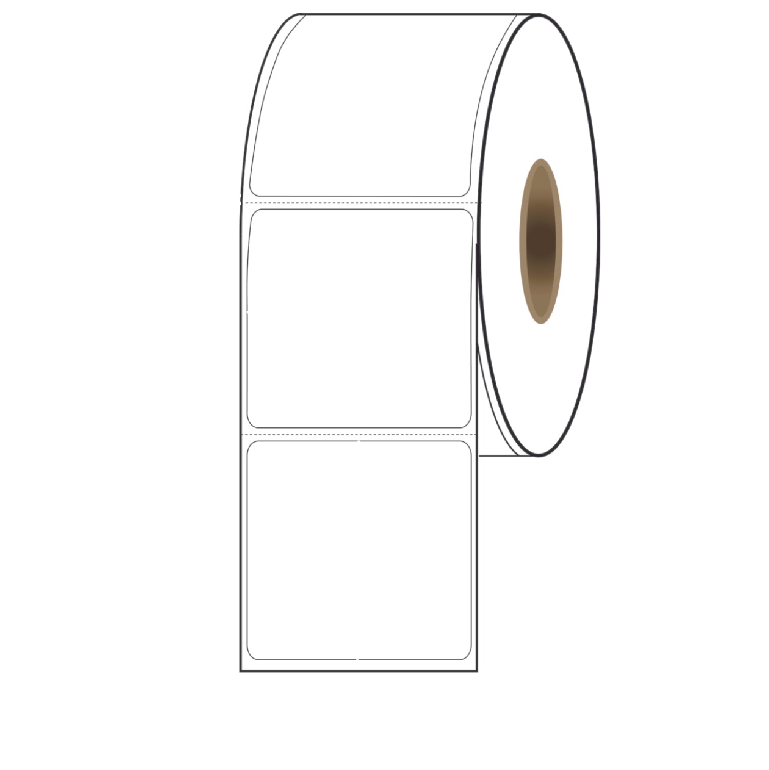 4″ x 4″ Direct Thermal Labels, 1500 Per Roll on 3" Core - 4 Rolls. SKU: 510074