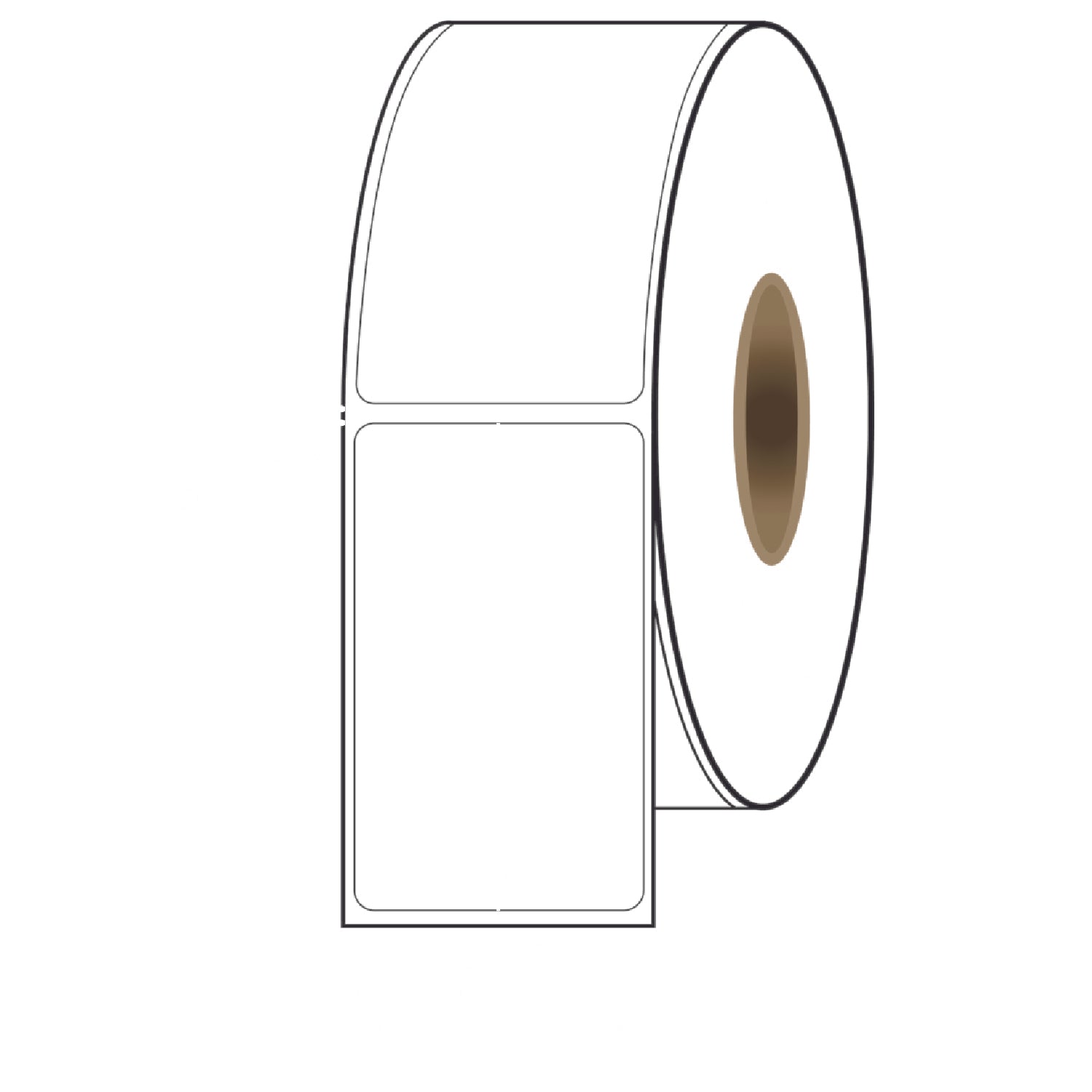 3″ x 5″ Direct Thermal Labels 1200 Per Roll on 3" Core - 6 Rolls. SKU: 510570