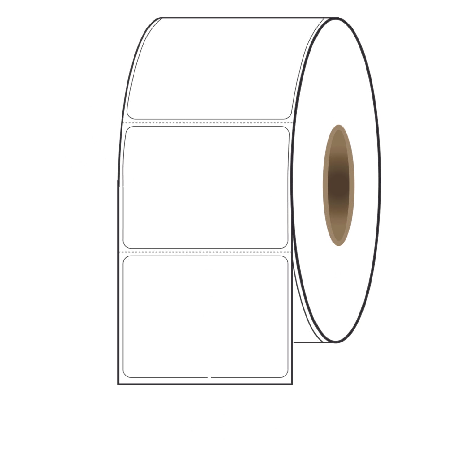 4″ x 3″ Direct Thermal Labels, 200 Per Roll on 3" Core - 4 rolls. SKU: 510592