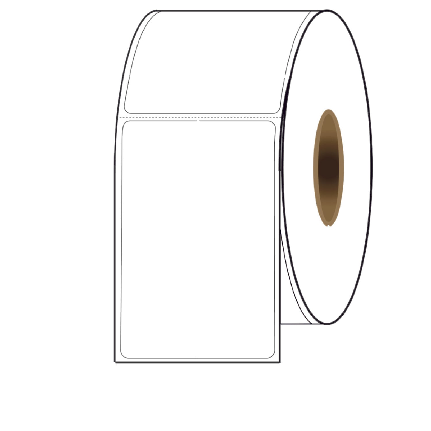 4″ x 6″ Direct Thermal Labels, 1100 Per Roll on 3" Core - 4 Rolls. SKU: 510757