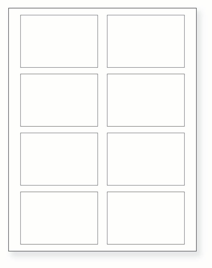 8-1/2 x 11" White Laser Label, 8 Labels per Sheet Measuring 3.5" x 2.375". SKU: 685W