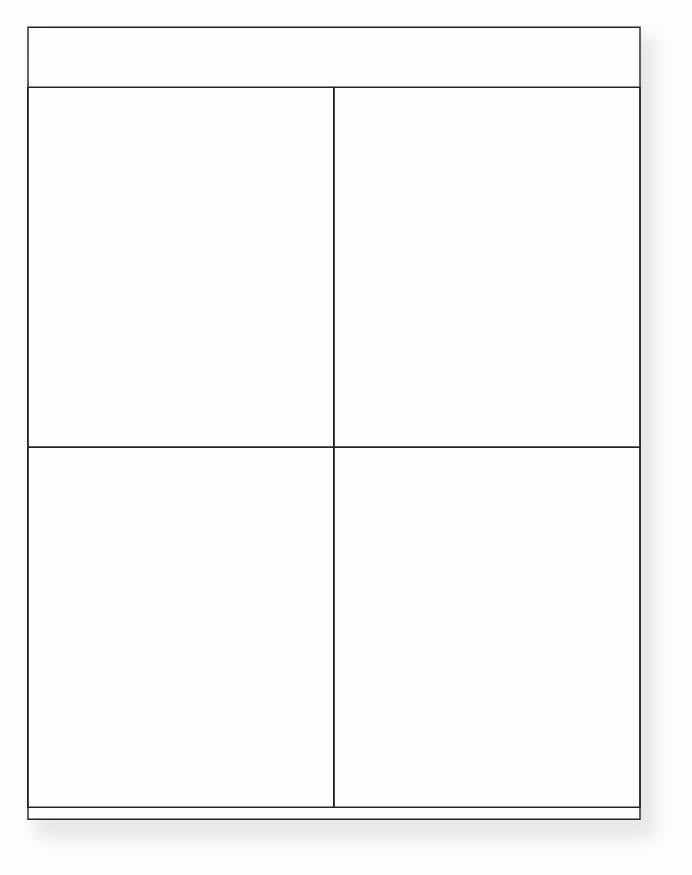 8-1/2 x 11" White Laser Label, 4 Labels per Sheet Measuring 4.25" x 5". SKU: 770W