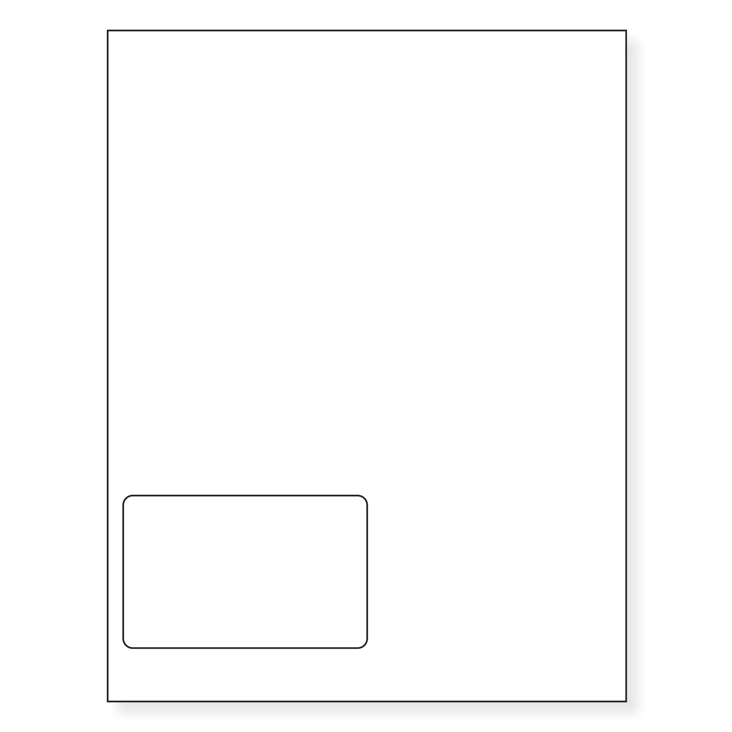 Integrated Label, 1 Label, Size - 4" x 2.5" SKU: IF1014