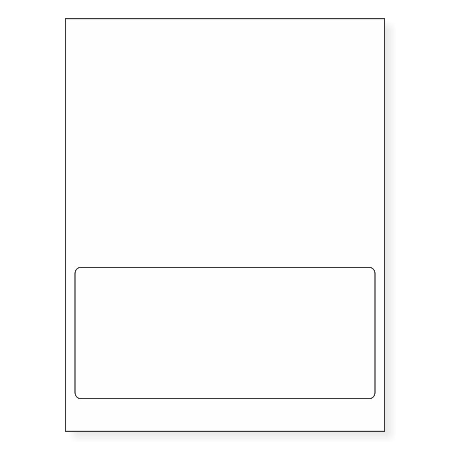 Integrated Label, 1 Label, Size - 8" x 3-1/2" SKU: IF1024