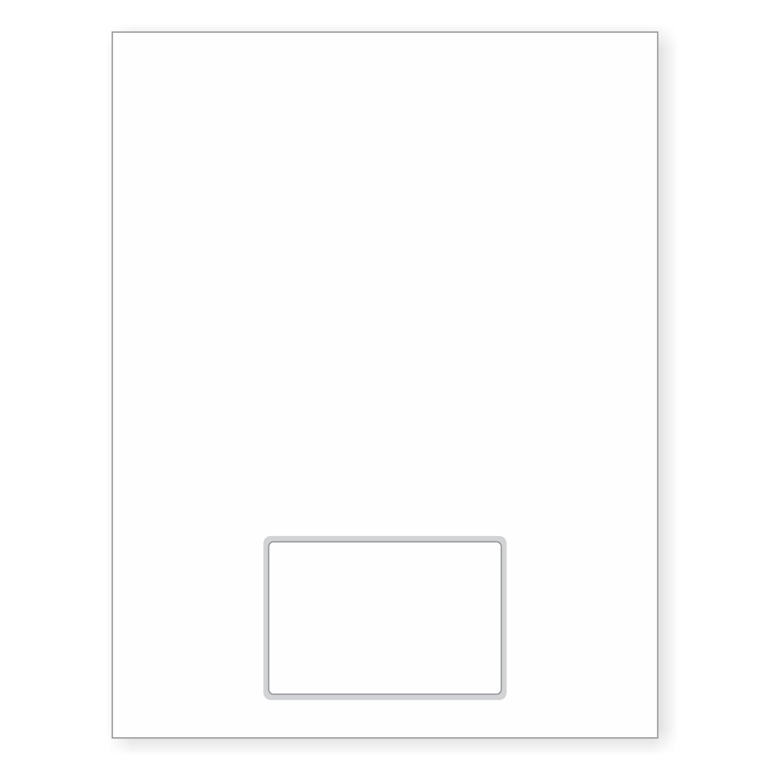 MagNot Repositionable Integrated Card Form, with one 5 mil polyester card at the bottom. SKU: IF1070