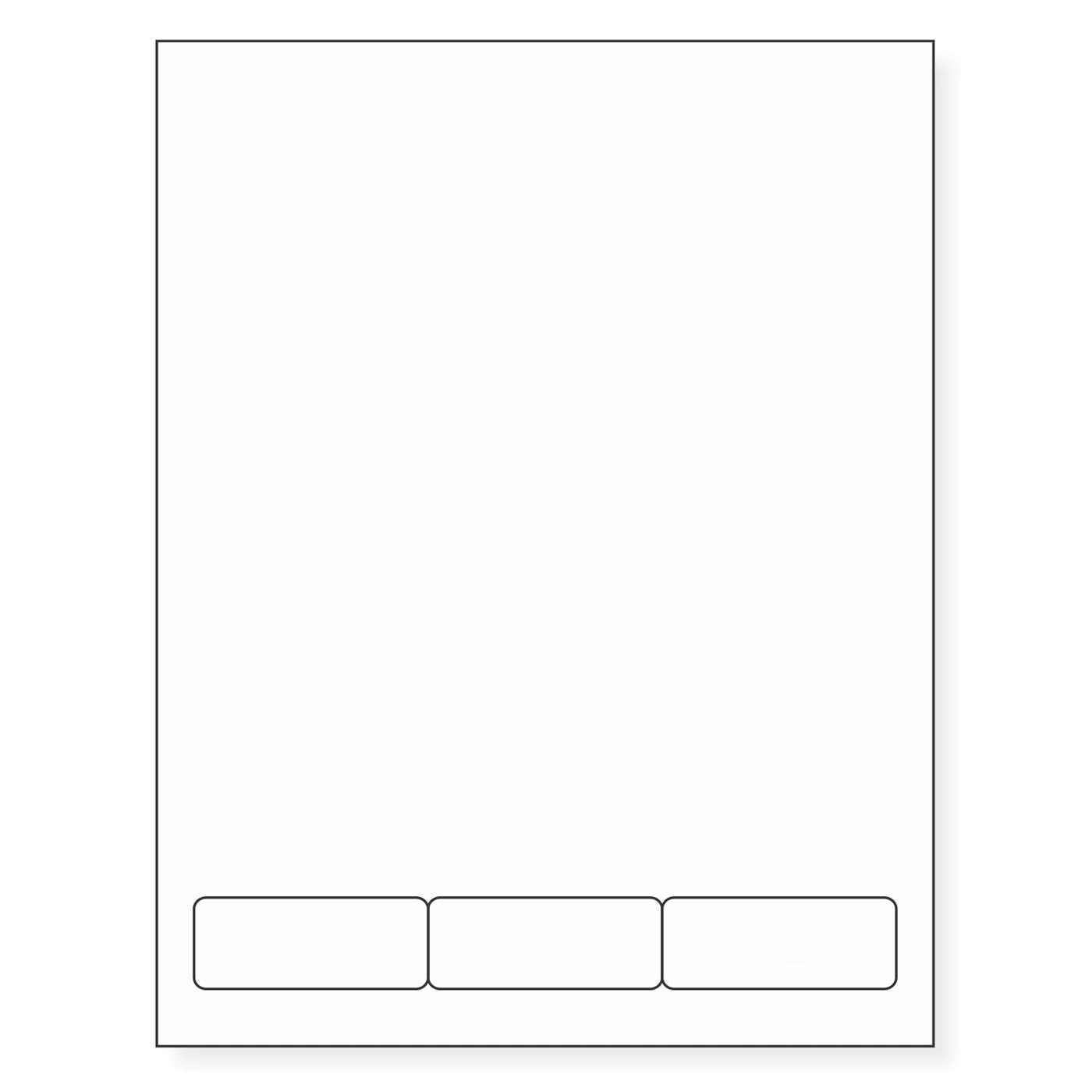 Integrated Label, 3 Labels, Size - 2.562" x 1" SKU: IF1003