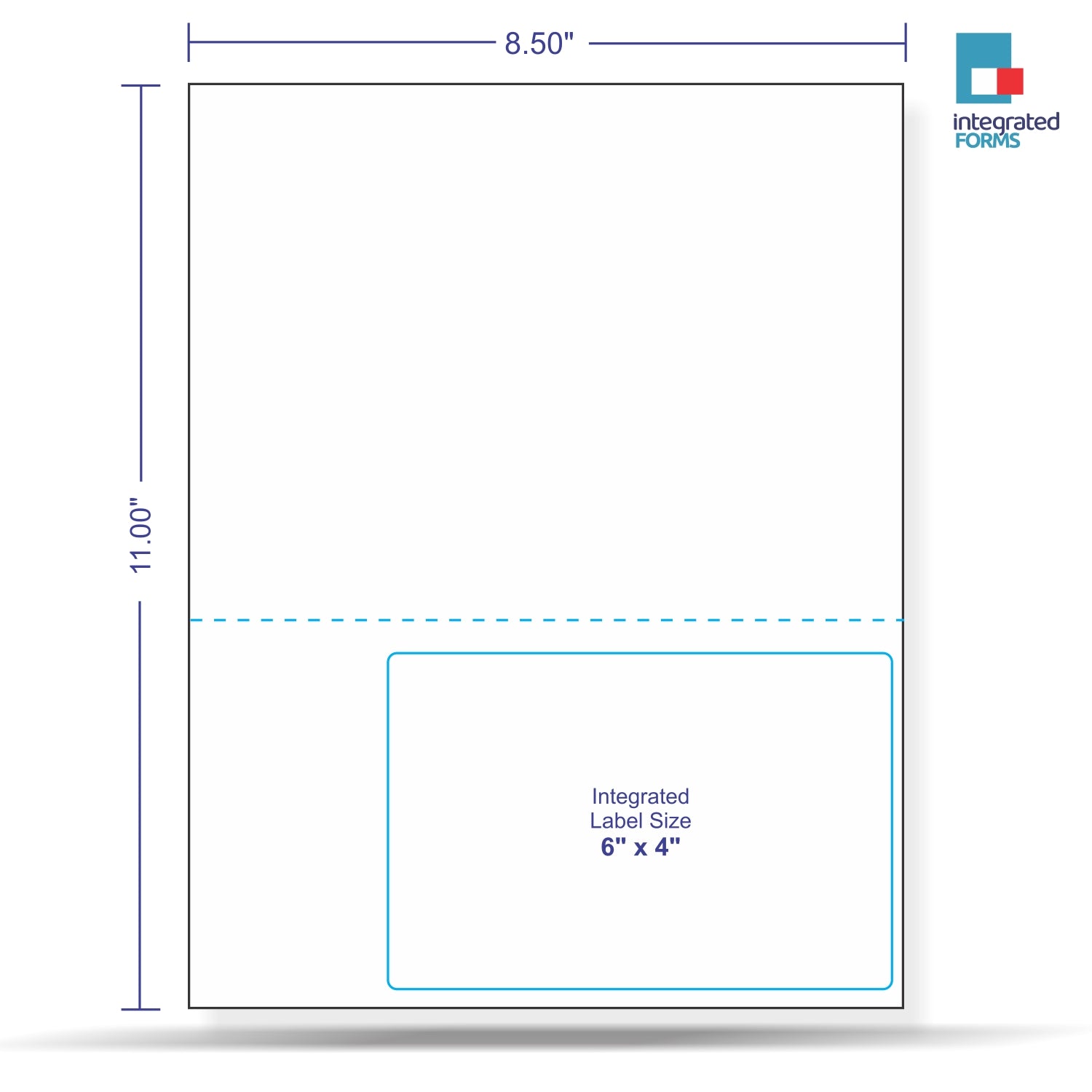 Integrated Label, 1 Label, Size - 6" x 4" SKU: IF1019