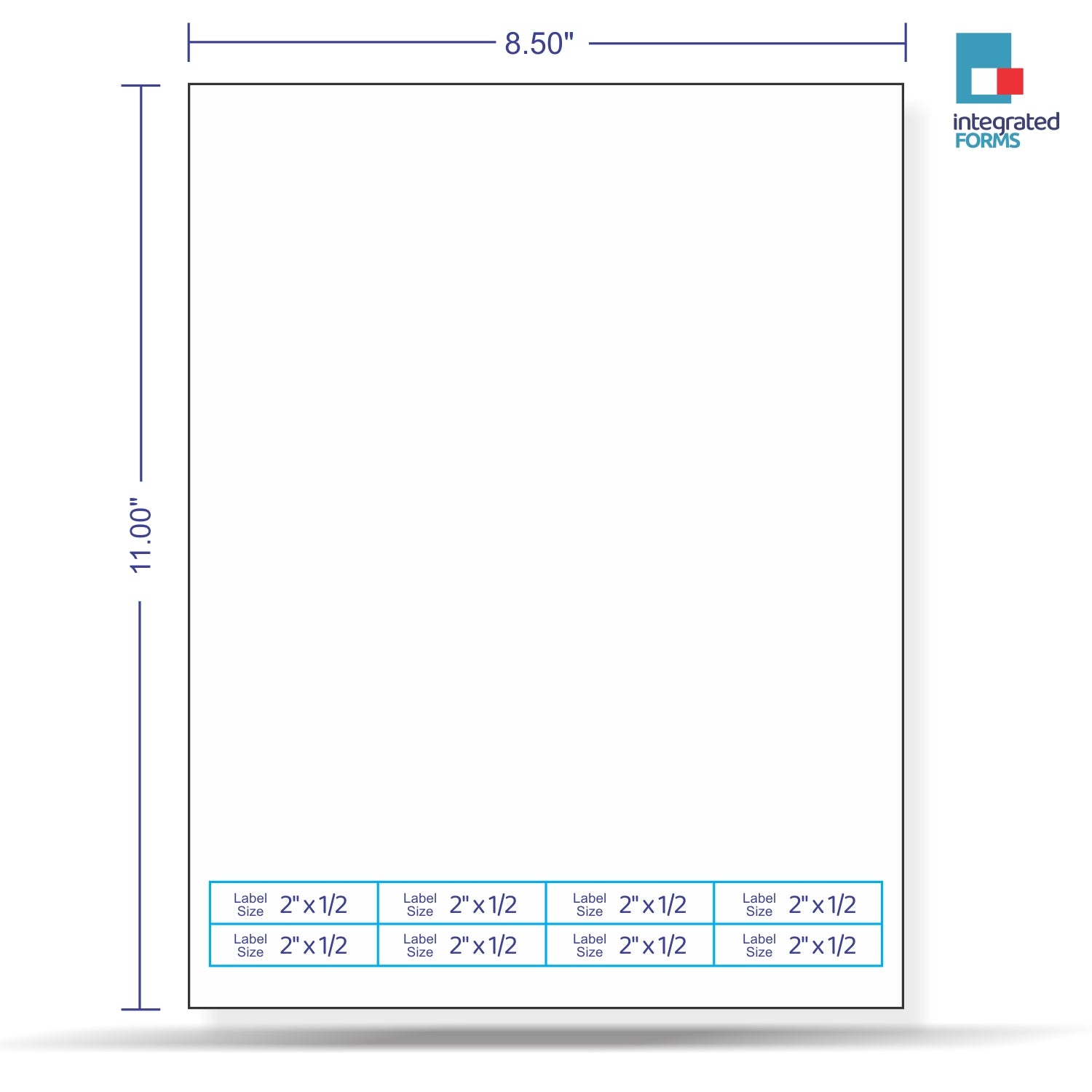 8 Labels - 2" x 0.5". SKU: IF1030