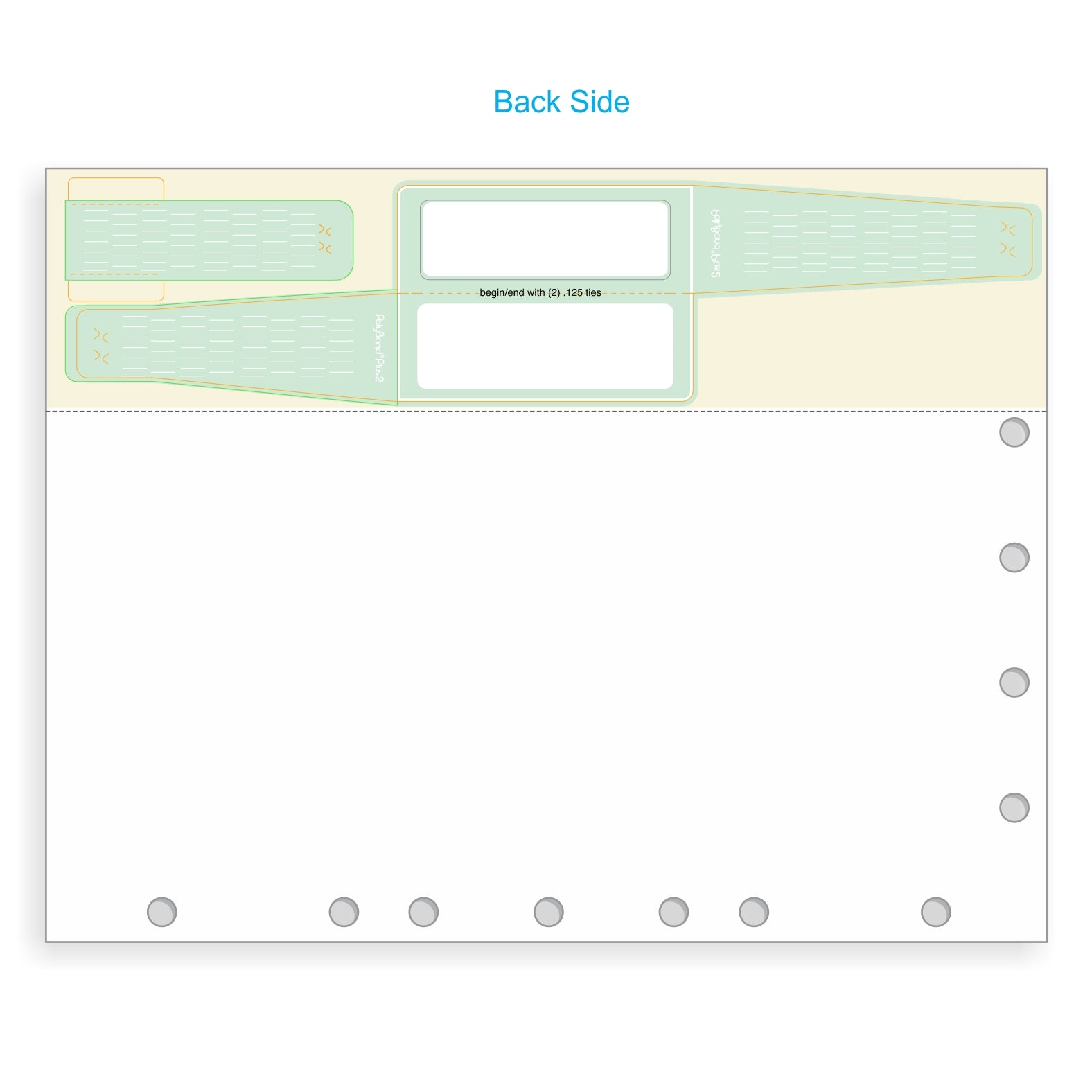 Self-Laminated PolyBand & 24 Labels per Sheet, Measuring 2.5 x 0.975". SKU: PB2-250-975