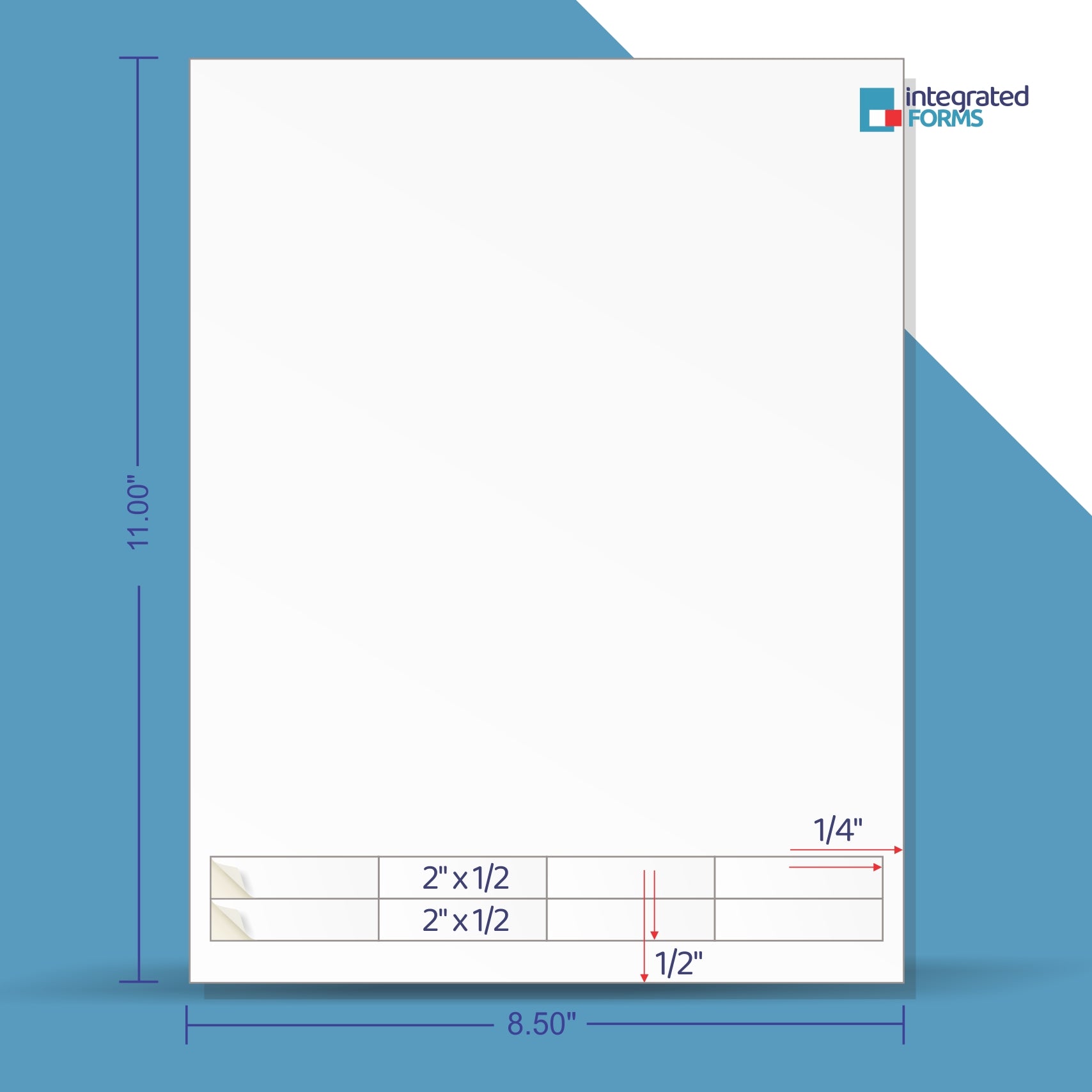 8 Labels - 2" x 0.5". SKU: IF1030