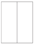 8-1/2 x 11" White Laser Label, 2 Labels per Sheet Measuring 4.25 x 11". SKU: B129W