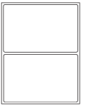 8-1/2 x 11" White Laser Label, 2 Labels per Sheet Measuring 8.375" x 5.375". SKU: 872W