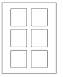 8-1/2 x 11" White Laser Label, 6 Labels per Sheet Measuring 2.5" x 2.75". SKU: 465W