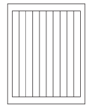 8-1/2 x 11" White Laser Label, 10 Labels per Sheet Measuring 0.75" x 9.4". SKU: 56W