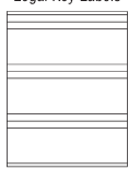 8-1/2 x 11" White Laser Label, 11 Legal Key Labels per Sheet. SKU: 790W
