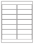 8-1/2 x 11" White Laser Label, 14 Labels per Sheet Measuring 4" x 1.33". SKU: B51W