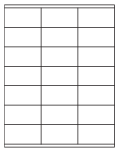 8-1/2 x 11" White Laser Label, 21 Labels per Sheet Measuring 2.83" x 1.5". SKU: 325W