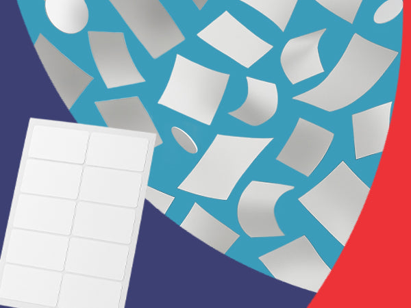 White laser labels in all sizes!!