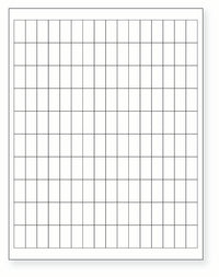 8-1/2 x 11" White Laser Label, 160 Labels per Sheet Measuring 0.5" x 1". SKU: 182W