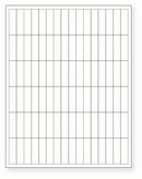 8-1/2 x 11" White Laser Label, 96 Labels per Sheet Measuring 0.5" x 1.75". SKU: 183W
