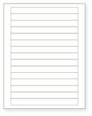 8-1/2 x 11" White Laser Label, 15 Labels per Sheet Measuring 7" x 0.68". SKU: 18W
