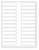 8-1/2 x 11" White Laser Label, 24 Labels per Sheet Measuring 3.5" x 0.75". SKU: 220W