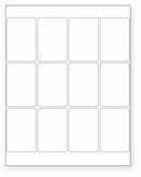 8-1/2 x 11" White Laser Label, 12 Labels per Sheet Measuring 2" x 3". SKU: 246W