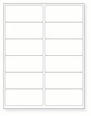 8-1/2 x 11" White Laser Label, 12 Labels per Sheet Measuring 4" x 1.75". SKU: 275W