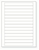 8-1/2 x 11" White Laser Label, 14 Labels per Sheet Measuring 7" x 0.75". SKU: 29W