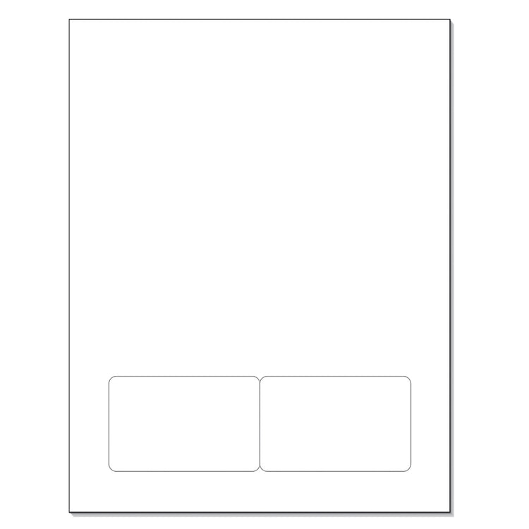 Integrated Card Form 7 mil duplex printing, with two polyester cards a ...