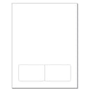 Integrated Card Form 10 mil duplex printing, with two polyester cards at the bottom. SKU: BC851110‐2