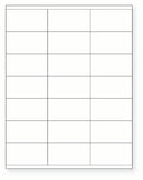 8-1/2 x 11" White Laser Label, 21 Labels per Sheet Measuring 2.83" x 1.5". SKU: 325W