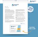 MagNot Repositionable Integrated Card Form, with one 5 mil polyester card at the bottom. SKU: IF1070