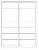 8-1/2 x 11" White Laser Label, 14 Labels per Sheet Measuring 4" x 1.5". SKU: 421W