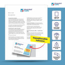 MagNot Repositionable Integrated Card Form, with one 5 mil polyester card at the bottom. SKU: IF1070