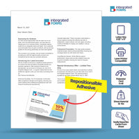 MagNot Repositionable Integrated Card Form, with one 5 mil polyester card at the bottom. SKU: IF1070