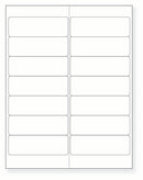 8-1/2 x 11" White Laser Label, 14 Labels per Sheet Measuring 4" x 1.33". SKU: 50W