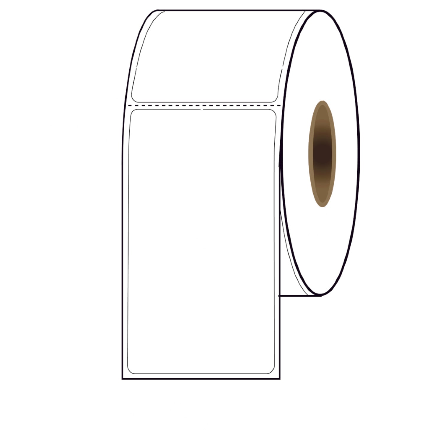 4″ x 6-1/2″ Direct Thermal Labels, 900 Per Roll, on 3" Core - 4 Rolls. SKU: 510513