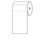 4″ x 6″ With 2" Tab, 185 Labels on Roll with 1" Core, 12 Rolls. SKU: 530706