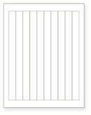 8-1/2 x 11" White Laser Label, 10 Labels per Sheet Measuring 0.75" x 9.4". SKU: 56W