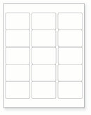 8-1/2 x 11" White Laser Label, 15 Labels per Sheet Measuring 2.5625" x 1.8125". SKU: 625W