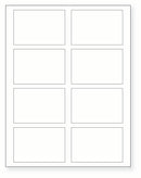 8-1/2 x 11" White Laser Label, 8 Labels per Sheet Measuring 3.5" x 2.375". SKU: 685W