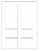 8-1/2 x 11" White Laser Label, 10 Labels per Sheet Measuring 2.875" x 1.875". SKU: 690W