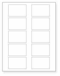 8-1/2 x 11" White Laser Label, 10 Labels per Sheet Measuring 2.875" x 1.875". SKU: 690W