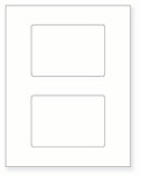 8-1/2 x 11" White Laser Label, 2 Labels per Sheet Measuring 5" x 3.50785". SKU: 73W