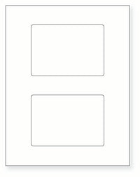 8-1/2 x 11" White Laser Label, 2 Labels per Sheet Measuring 5" x 3.50785". SKU: 73W