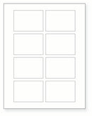 8-1/2 x 11" White Laser Label, 8 Labels per Sheet Measuring 3.0625" x 2.1875". SKU: 755W