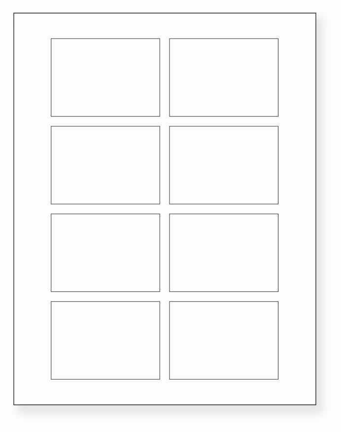 8-1/2 x 11" White Laser Label, 8 Labels per Sheet Measuring 3.0625" x 2.1875". SKU: 755W